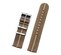 MFXFKOKGAX Nylon Strap Fit For Tudor For Omega Watch Band Woven Canvas Fabric For Seiko Men Sport Quick Release Bracelet(A-YellowGreen Beige,20mm)