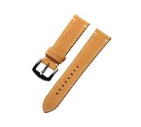 MFXFKOKGAX Retro Leather Watchband 20mm 22mm Dark Brown Watch Strap Fit For Omega For Seiko Smartwatch Wristband Accessories(Light Brown,24mm)