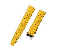 MFXFKOKGAX Silicone Strap Quick Release Watch Band Rubber Tropic Breathable Smart Fit For Oris For Seiko For Citizen(Yellow,18mm)