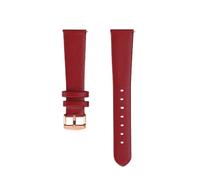 MFXFKOKGAX Soft Watch Band Women's Strap 6mm 8mm 10mm 12mm 15mm 18MM Small Size Width First Layer Bands Belt Red White(Red-rose,10mm-width)