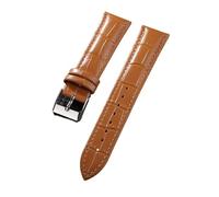 MFXFKOKGAX Universal Watchband Strap Bamboo Joint Pattern 18mm 20mm 22mm Men Women Waterproof Bracelet Watch Accessories(Light Brown,18mm)