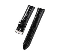 MFXFKOKGAX Universal Watchband Strap Bamboo Joint Pattern 18mm 20mm 22mm Men Women Waterproof Bracelet Watch Accessories(Black,20mm)