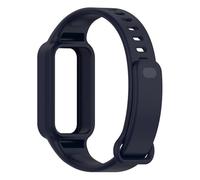 MFXFKOKGAX Watchband Fit For Redmi Band 3 Wristband Silicone Single Color Integrated Strap For Xiaomi 9 Active Accessories(Dark blue)