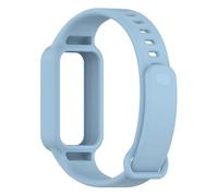 MFXFKOKGAX Watchband Fit For Redmi Band 3 Wristband Silicone Single Color Integrated Strap For Xiaomi 9 Active Accessories(Light blue)