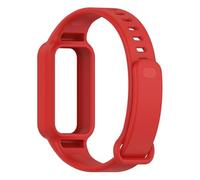 MFXFKOKGAX Watchband Fit For Redmi Band 3 Wristband Silicone Single Color Integrated Strap For Xiaomi 9 Active Accessories(Red)