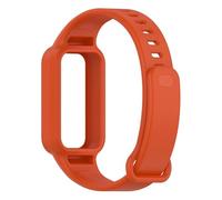 MFXFKOKGAX Watchband Fit For Redmi Band 3 Wristband Silicone Single Color Integrated Strap For Xiaomi 9 Active Accessories(Orange)