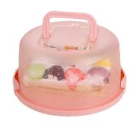 MFYOUPK Cake Carrier With Handle, Portable Cake Box With Locking Buckle Round Cakes Storage Container Cookie Storage Box For Cakes, Pies & Pastries, 26x22x12.5cm