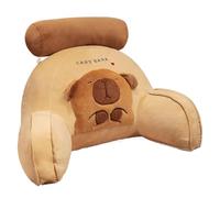 MFYOUPK Capybara Plush Reading Pillow, Capybara Cuddle Cushion With Arms Cute Animal Back Support Cushion Backrest Pillows Lumbar Cushions For Relaxing Working, 40x60x20cm