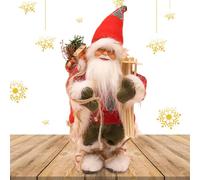 MFYOUPK Christmas Santa Claus Figure - Musical Santa Ornament,Christmas Plush Toys with Music Electronic Animated Stuffed Animal Gift for Kids Sing A Song