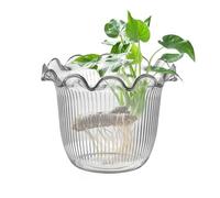 MFYOUPK Clear Flower Vase,Transparent Vase | Water Plant Container for Hotel Lobby Bookshelf Wedding Centerpiece Holiday Workplace Event Staging Balcony