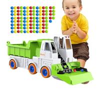 MFYOUPK Construction Truck Toys - Sweep Beads Interactive Educational | Push and Go Toy Trucks,for Travel Development School Home Playtime Develop Skills Education Preschoolers Boy Girl