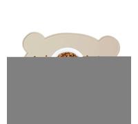 MFYOUPK Dog Bowl Mat - Silicone Dog Water Mat,Bear Shaped Spill-Proof Washable Non-Slip Pad for Kitchen Feeding Station Apartment Cage Crate Balcony Car Outdoor