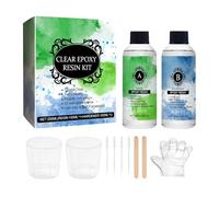 MFYOUPK Epoxy Resin Kits 2X3oz | Craft Resin Epoxy Kit Clear | High-Gloss Hardener Fast-Curing Anti-Yellowing for Repair Craft Art River Table