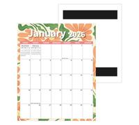 MFYOUPK Fridge Calendar - 12-Month Weekly Planner Calendar 2026 - Aesthetic Magnetic Schedule Countdown Punch-In Planner for Shopping List Living Room Office Dormitory Apartment