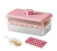MFYOUPK Ice Tray with Lid - Easy Release Ice Maker,Iced Beverage Making Tools for Wine Whiskey Cocktail College Students Home Bartenders Entertaining Hosts Break Rooms Office