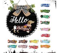 MFYOUPK Interchangeable Dachshund Sign | Front Door Decor with Icons - Farmhouse Seasonal Ornaments | for Outdoor Office Entrance Classroom Christmas Halloween Easter Holiday Spring Summer
