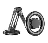 MFYOUPK Phone Magnet for Car,Foldable Adjustable Mobile Stand | Car Magnet Phone Mount Stand,for Dashboard Windshield Truck Sedan SUV RV Automotive Road Trip Home Gym