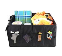 MFYOUPK Trunk Organizer for SUV | Foldable Multi Compartment Auto Organization - SUV Cargo Organizer,for Family Trip Activities Daily Commuting Road Trip Travel Camping Picnic