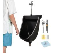 MFYOUPK Urinal Toilet for Men | Wall Mounted Urine Separator with Flush,Men's Urinal - for Outdoor Home Garden RV Apartment Dad Boyfriend Grandpa