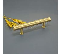 MFYS 5" Hole to Hole Bamboo Knob Gold Brass Cabinet Handles Knob Door Handle T Bar Pulls Drawer Knobs Pull Handles Dresser Pull Kitchen (5" Hole to Hole)