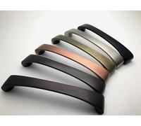 MFYS Brushed Copper Cabinet Pulls Handles Simple Black Drawer Pulls Handles Bronze Cabinet Handle Hardware (1, Black, 6 5/16" Hole to Hole)