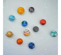 MFYS Planets Dresser Knobs Star Cabinet Knob Cute Planet Drawer Pulls Handle for Child's Space Theme Deco (1, Mercury)