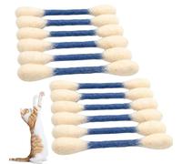 Mfyxde 6/12Pk Cotton Swabs Cat Toys with Catnip, Giant Cat Q-Tip Toy, Big Interactive Felt Kitten Chew Sticks Kicker Toy, Safety ＆ hygiene, Lover Gift Accessories (12*Blue)