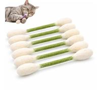 Mfyxde 6/12Pk Cotton Swabs Cat Toys with Catnip, Giant Cat Q-Tip Toy, Big Interactive Felt Kitten Chew Sticks Kicker Toy, Safety ＆ hygiene, Lover Gift Accessories (6*Green)