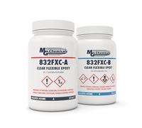 MG Chemicals 832FXC Clear Flexible 2-Part 1:1 Epoxy Potting Compound-Low Viscosity, Low Modulus, Strong Adhesion to Metal, Glass, Plastic & More, Extreme Resistance to Water and Humidity
