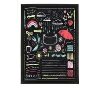 Mg Design Wooden Chalkboard 19.7 × 27.6 in (50 × 70 cm) - Durable Blackboard with Wooden Frame, Wipe-Clean Surface for Home, Bars & Schools