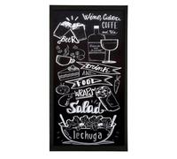 Mg Design Wooden Chalkboard 19.7 × 39.4 in (50 × 100 cm) - Durable Blackboard with Wooden Frame, Wipe-Clean Surface for Home, Bars & Schools
