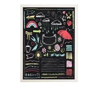 Mg Design Wooden Chalkboard 27.6 × 39.4 in (70 × 100 cm) - Durable Blackboard with Wooden Frame, Wipe-Clean Surface for Home, Bars & Schools