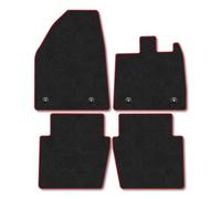 MG IM5 [Electric] (2025+) Car Mats Accessories Tailored Fit Tufted-Pile Premium Carpet Red Trim non-Slip Floor Mats Full Coverage Compatible Accessory Full Front & Rear Set Hand-Finished