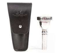 MG Leather Work Trombone/Euphonium Mouthpiece Holder. Genuine Leather Single Pouch. Black
