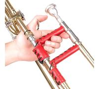 MG Leather Work Trombone Slide Guard. Genuine Leather Protection. Trombone Grip. Red