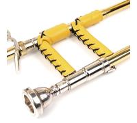 MG Leather Work Trombone Slide Guard. Genuine Leather Protection. Trombone Grip. Yellow