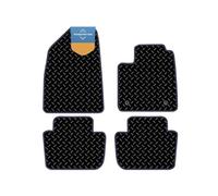 MG MG4 EV 2022 onwards Tailored Car Floor Mats - 3mm Black Rubber with Blue Stitch Edge, Anti-Slip, Waterproof, OEM Clips, UK-Made with Black Cloth-Bound Edge - Prestige Mats