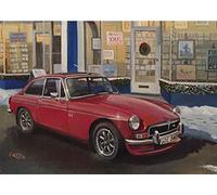MG MGB GT V8 British Classic Car Christmas Xmas Card