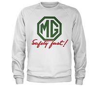 MG Officially Licensed Safely Fast Sweatshirt (White), M
