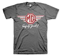 MG Officially Licensed Wings Mens T-Shirt (Dark Grey), M