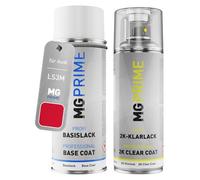 MG PRIME Car paint 2K spray can set for Audi LS3M / S3M / W0 Romance Red Metallic/Chili Red Metallic Base coat 2K clear coat spray can