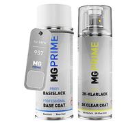 MG PRIME Car paint 2K spray can set for BMW 957 / N32 Magnesium Metallic Matt Base coat 2K clear coat spray can