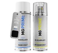 MG PRIME Car paint 2K spray can set for Daihatsu X14 Glossy Black Base coat 2K clear coat spray can