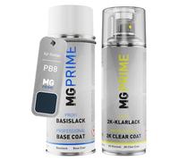 MG PRIME Car paint 2K spray can set for Dodge PB8 Midnight Blue Metallic Base coat 2K clear coat spray can