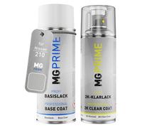 MG PRIME Car paint 2K spray can set for Nissan 210 Brownish Silver Metallic/Light Pewter Metallic Base coat 2K clear coat spray can