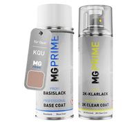 MG PRIME Car paint 2K spray can set for Opel KQU / 6U / MO6U Copper Coin/Impact Kupfer Base coat 2K clear coat spray can