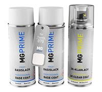 MG PRIME Car paint 2K spray can set for Toyota 070 White Pearl Crystal Shine/Blizzard Pearl under + base coat 2K clear coat spray can