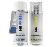 MG PRIME Car paint 2K spray can set for Toyota 8X0 Smoky Blue/Heritage Blue Base coat 2K clear coat spray can
