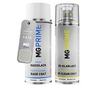 MG PRIME Car paint 2K spray can set for Volkswagen VW LA7A / A7A / A6 Ascotgrau/Ascot Grey Base coat 2K clear coat spray can