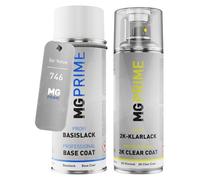 MG PRIME Car paint 2K spray can set for Volvo 746 Forest Lake Metallic Base coat 2K clear coat spray can